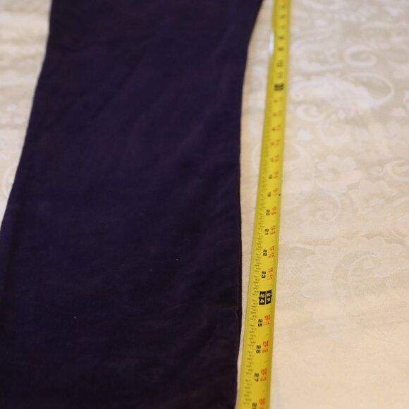 Gloria Vanderbilt 5 Pocket Cotton/Spandex Corduroy Jeans Amanda Size 12 Purple - Picture 9 of 15